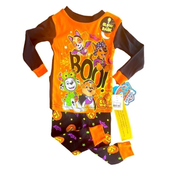 Halloween Paw Patrol Glow in the Dark pajamas - Picture 1 of 7